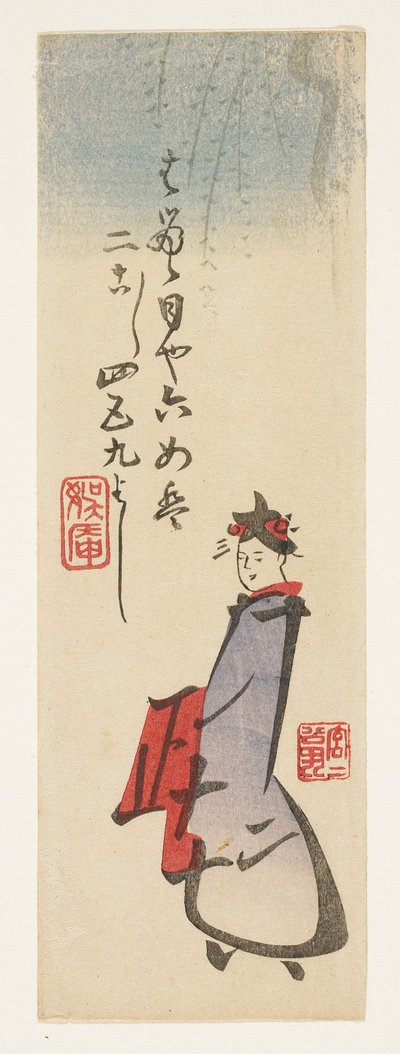 Bellezza sotto un salice, c.1865-67 da Kuyshsai